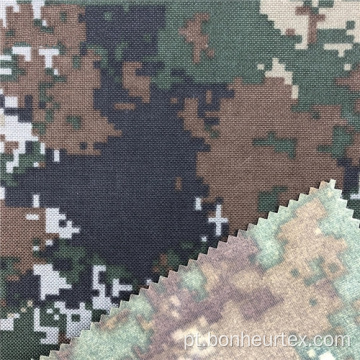 Tecido militar de camuflagem retardante de chama de poliéster